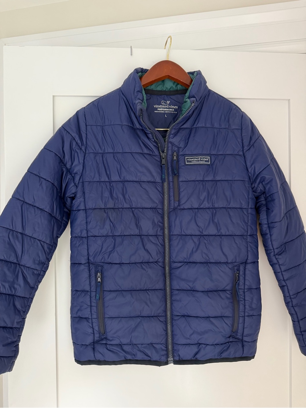 Vineyard Vines Men’s Deep Navy Quilted Puffer Jacket